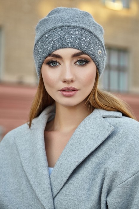 

Женская шапка Маритим 4918 Брекстон темно серый