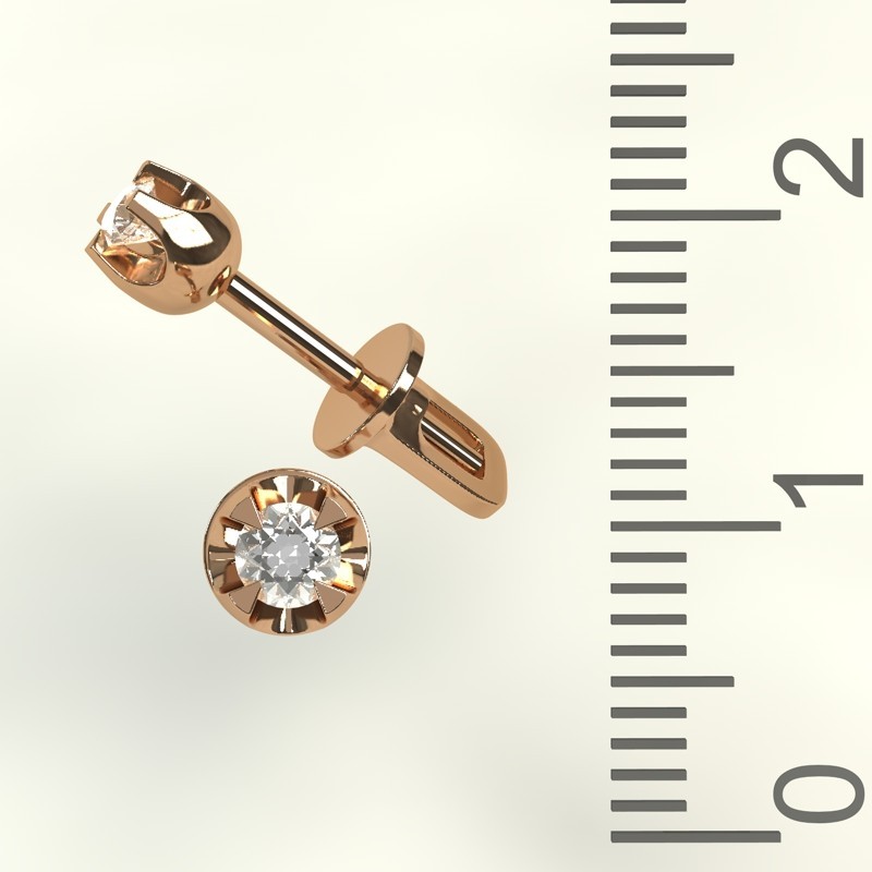 

Золотые серьги с бриллиантами 45103B26 0,07карат