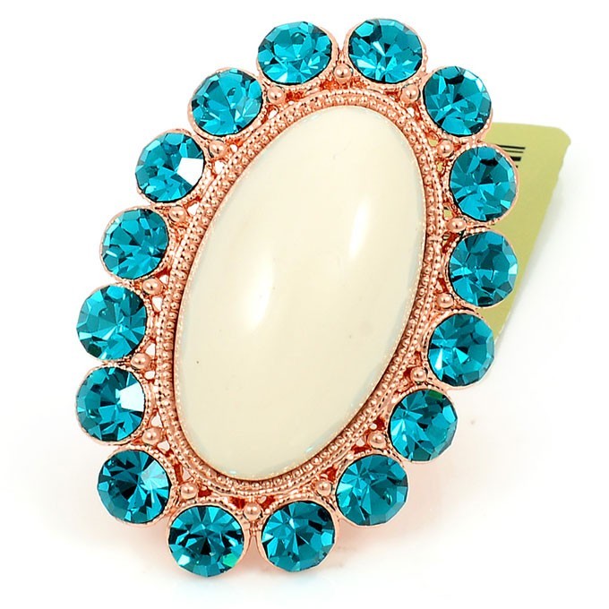

Кольцо бирюзовый коктейль Viennois V063388R18