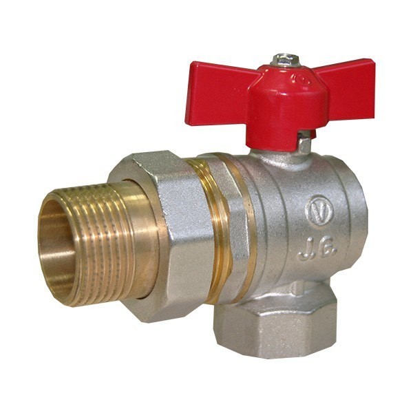 

Кран с американкой J.G., накидной гайкой 1'' угловой, усиленный 79