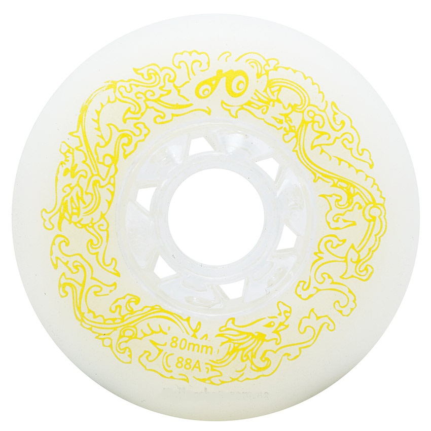

Колеса для роликовых коньков Dragon White 80 mm