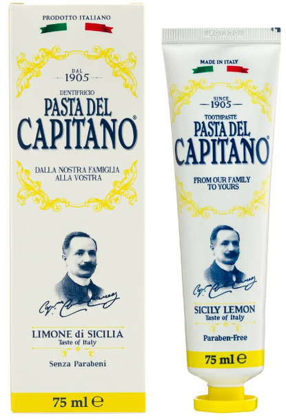 Зубная паста Pasta del Capitano 1905 Сицилийский лимон 75 мл  (8002140137600) – отзывы покупателей | ROZETKA