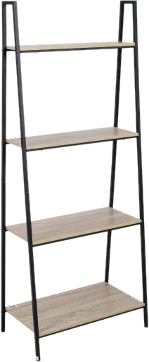 

Этажерка Axentia 4-ярусная металлическая с полками ДСП 60x148x35 см
