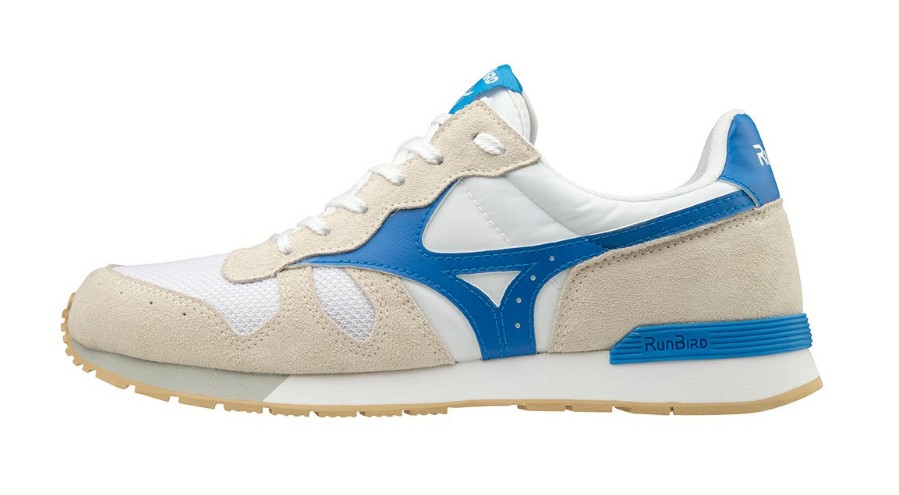 

Кроссовки спортивные MIZUNO ML87 р.46(30 см) Белый-синий-бежевый