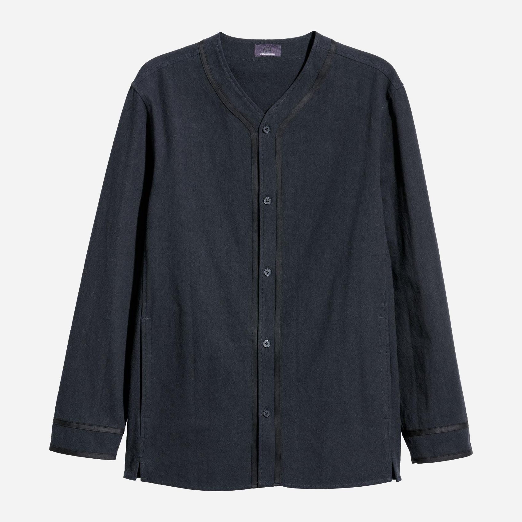 

Рубашка H&M 5738807-AAQJ L Темно-синяя