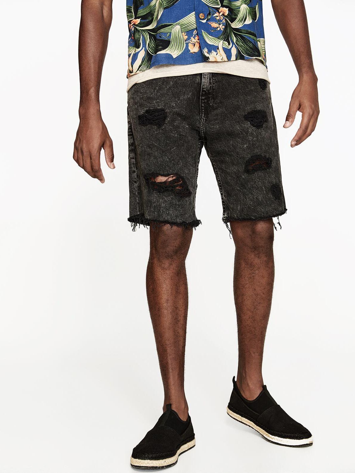

Шорты джинсовые Zara 5575/489/800-AAZJ 46 Светло-черные