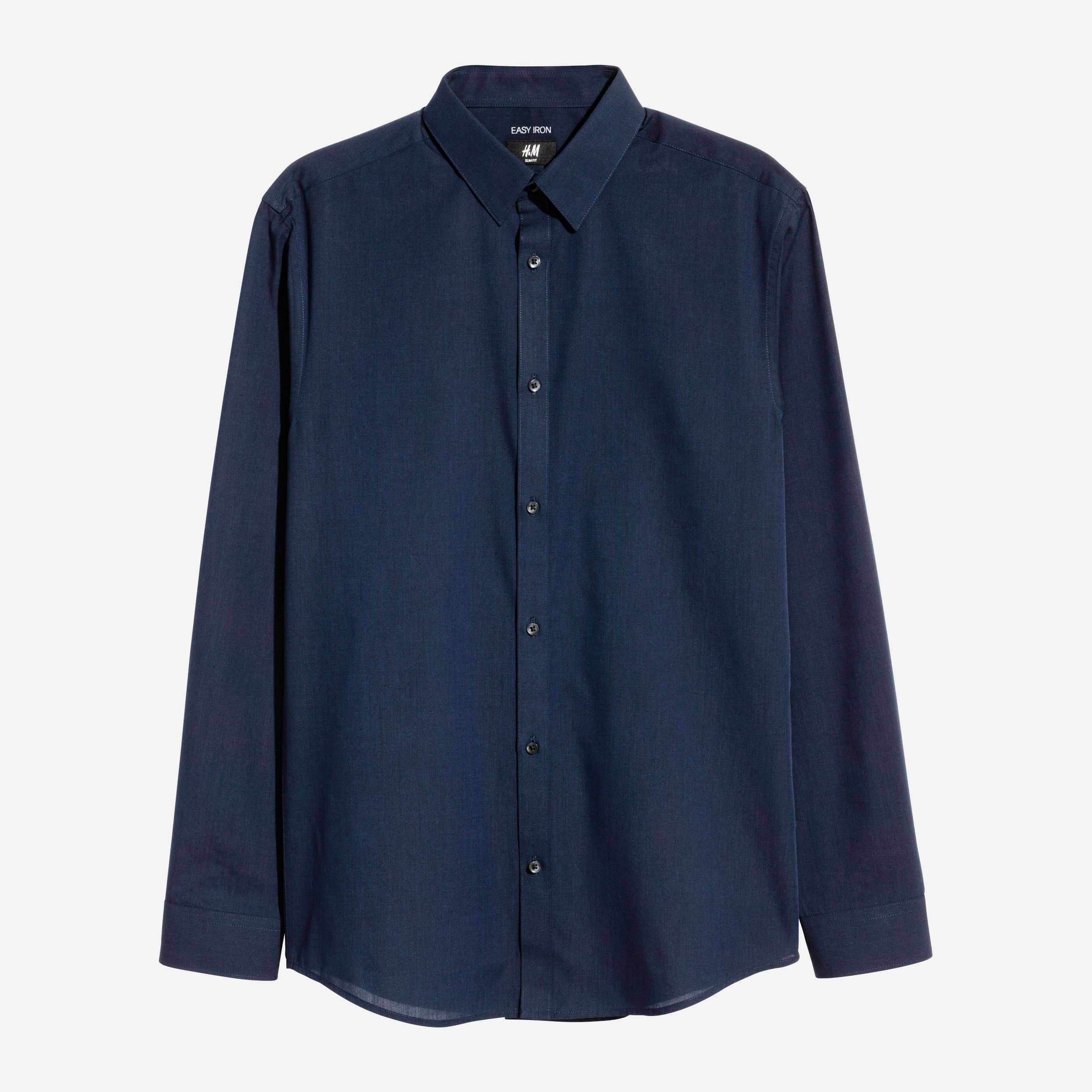 

Рубашка H&M 5016166-AAQJ S Темно-синяя