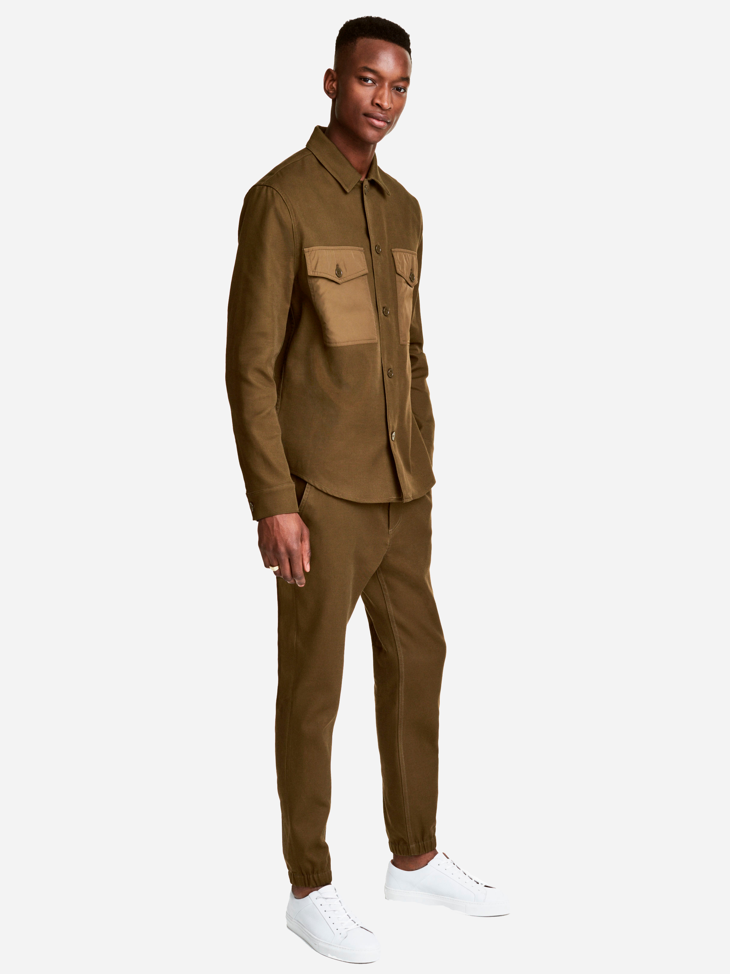 

Брюки H&M 4790105-ACXO 46 Темно-зеленые