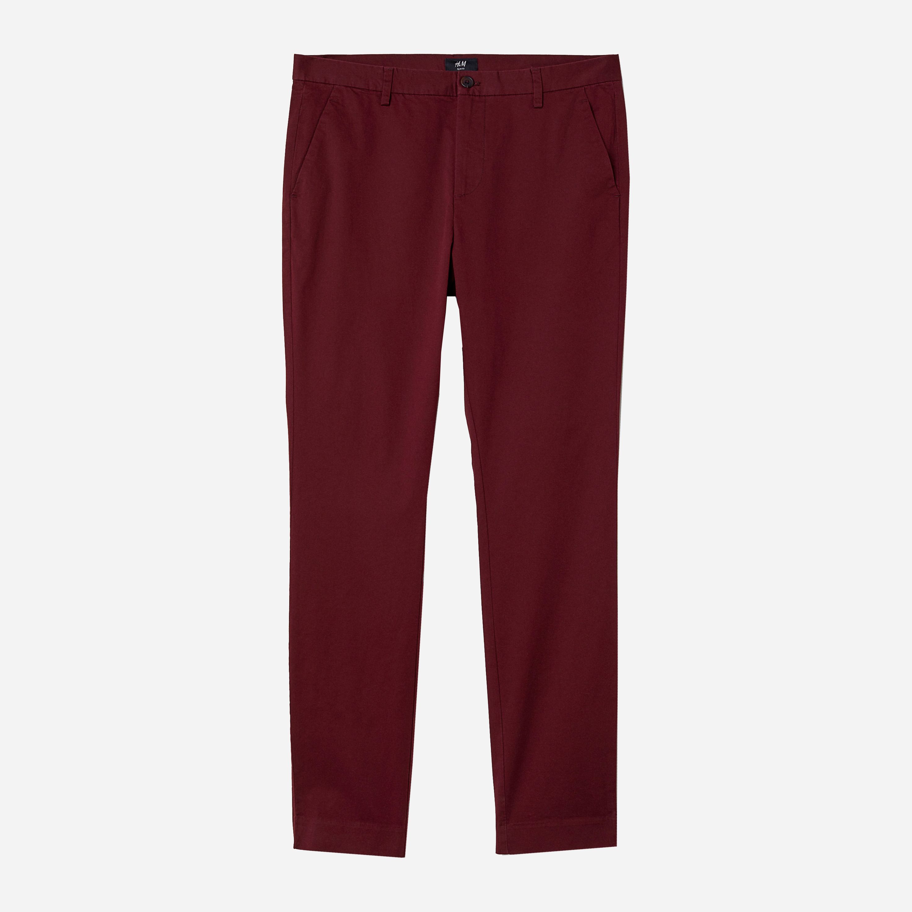 

Брюки H&M 4665957-ACUK 48 Бордовые
