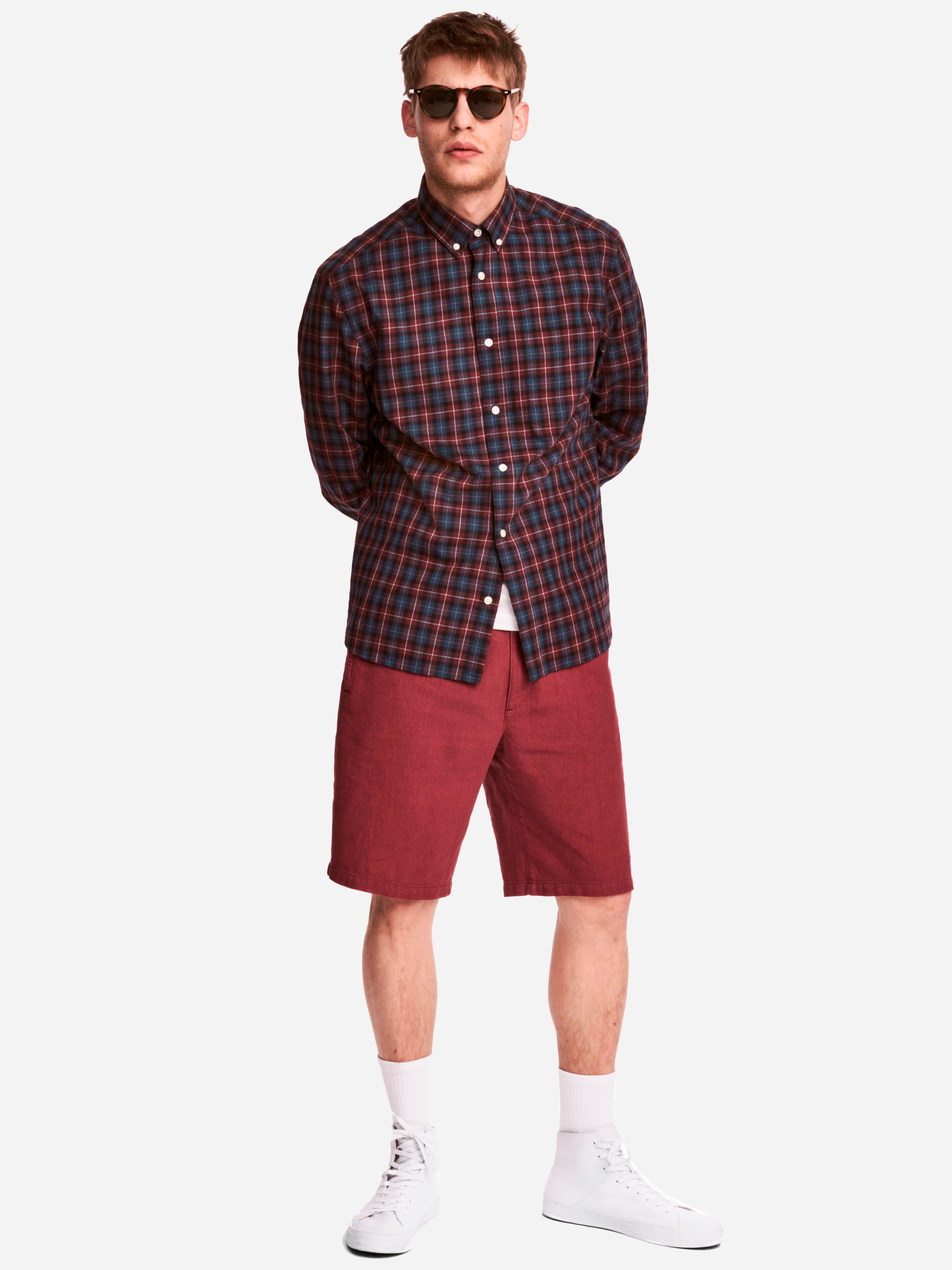 

Шорты H&M 4636485-ACXR XS Темно-красные