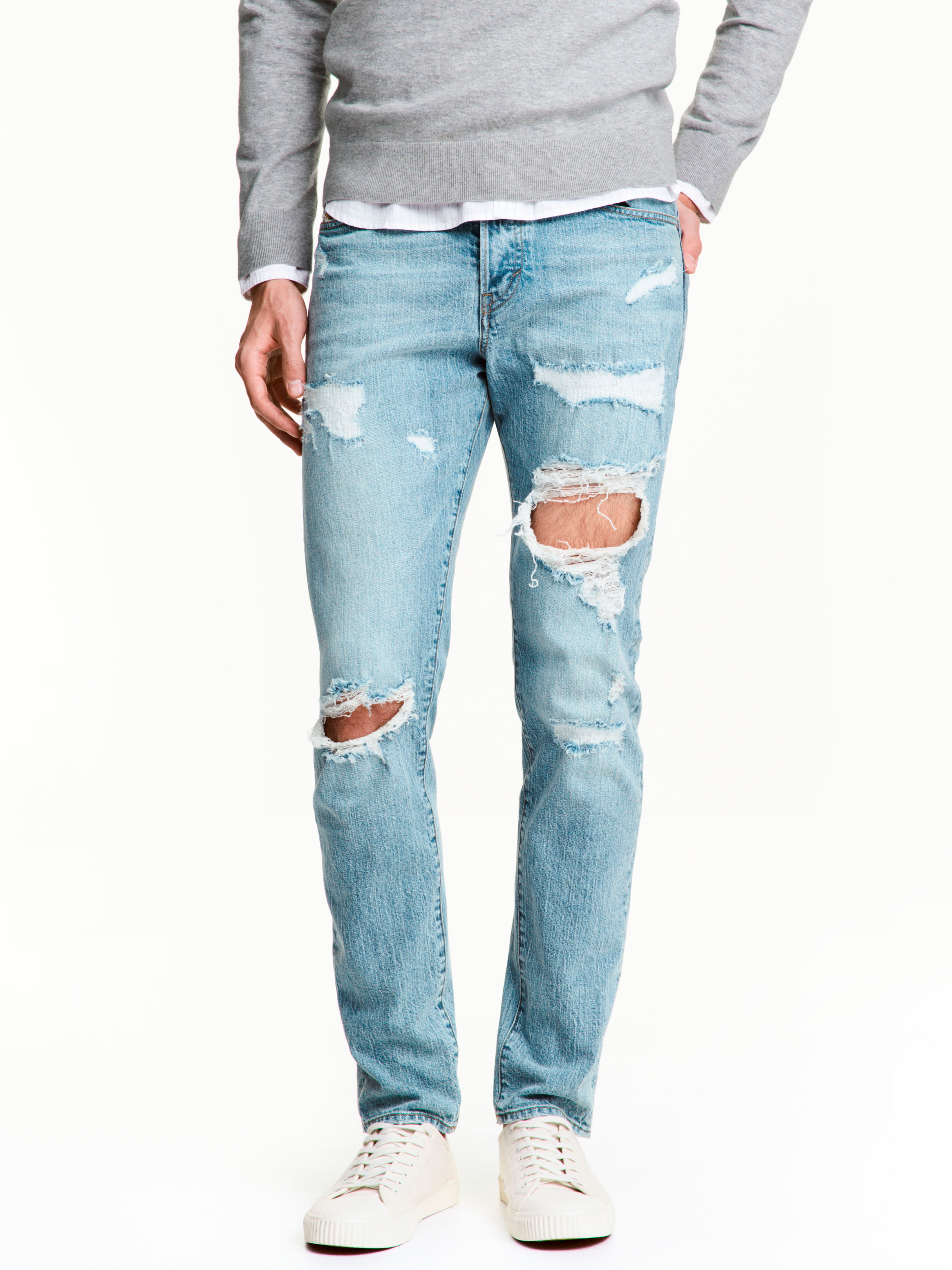 

Джинсы H&M 4621625-ACWX 31/30 Светло-синие