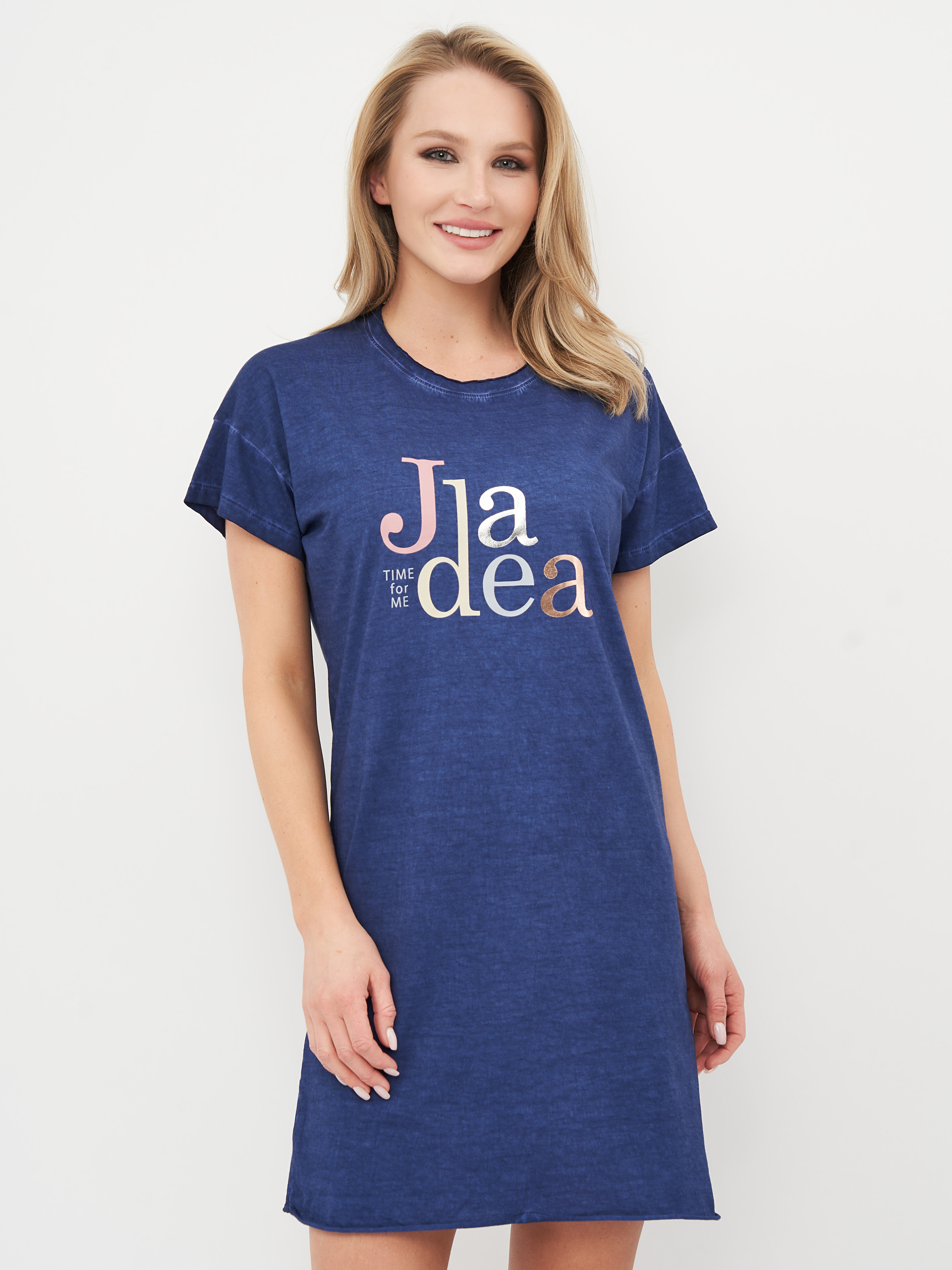 

Ночная рубашка Jadea 3118  Синяя, Ночная рубашка Jadea 3118 S Синяя