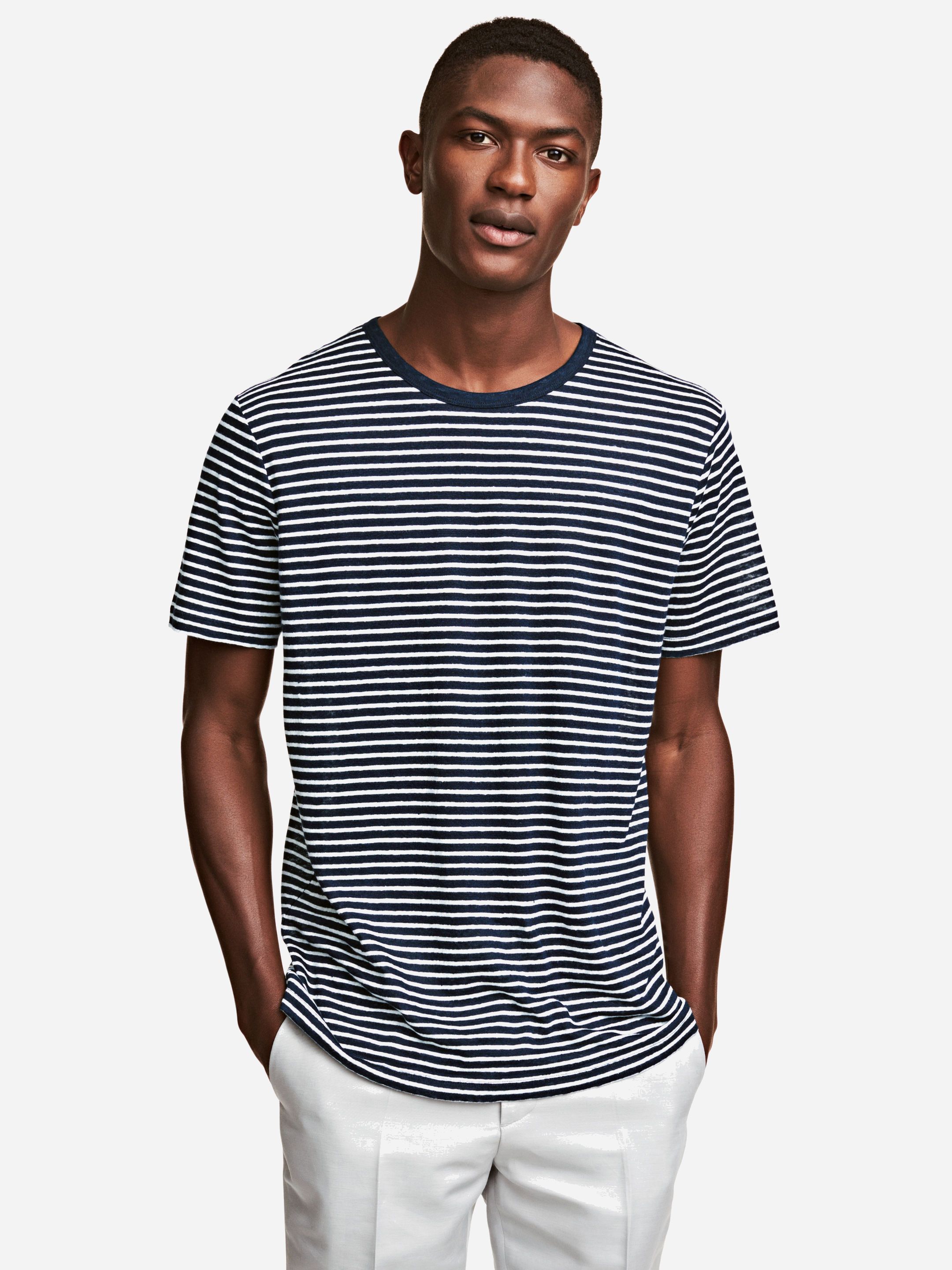 

Футболка H&M 4390165-ABLO M Темно-синяя