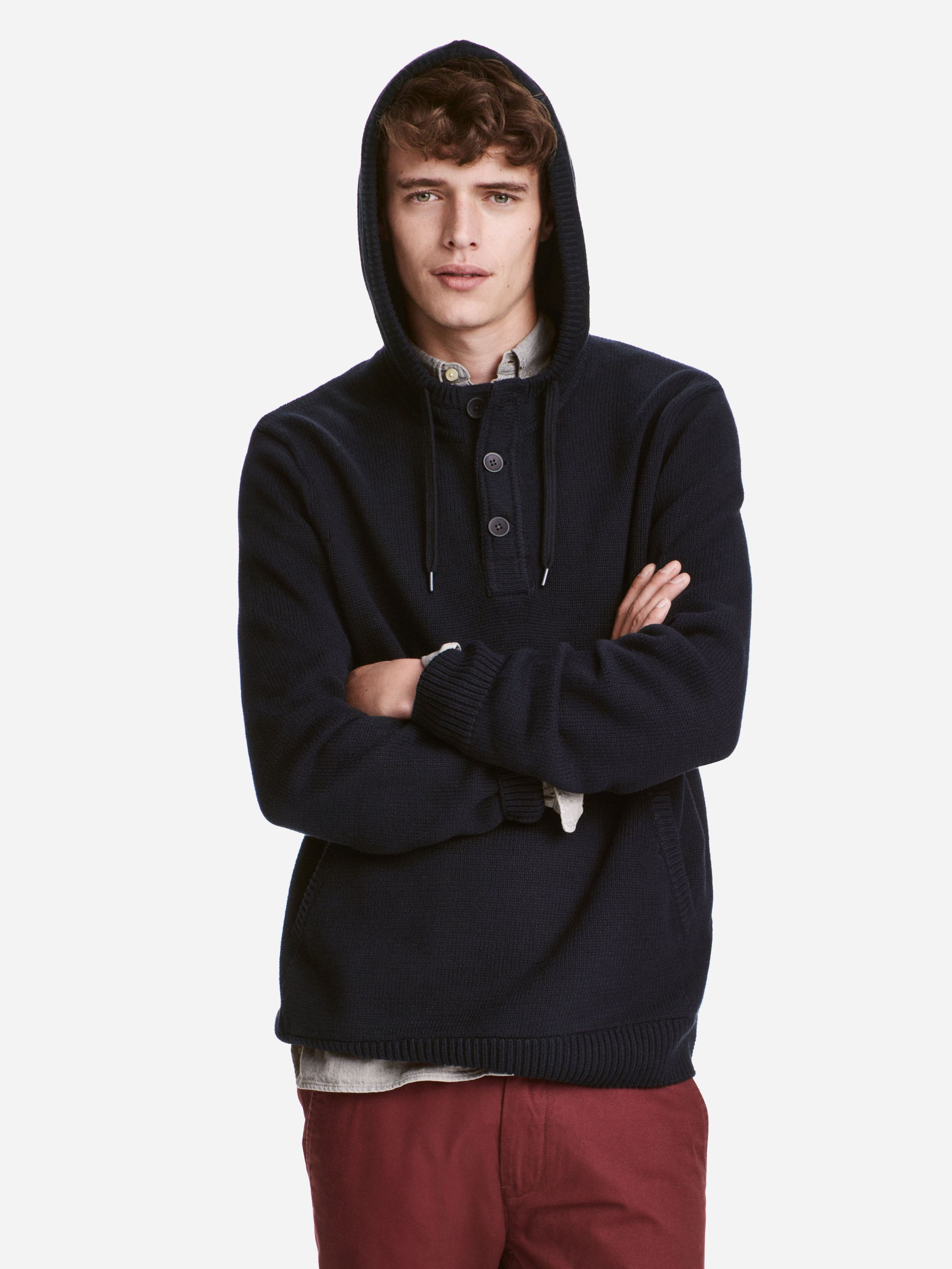 

Худи H&M 417593 L Темно-синее