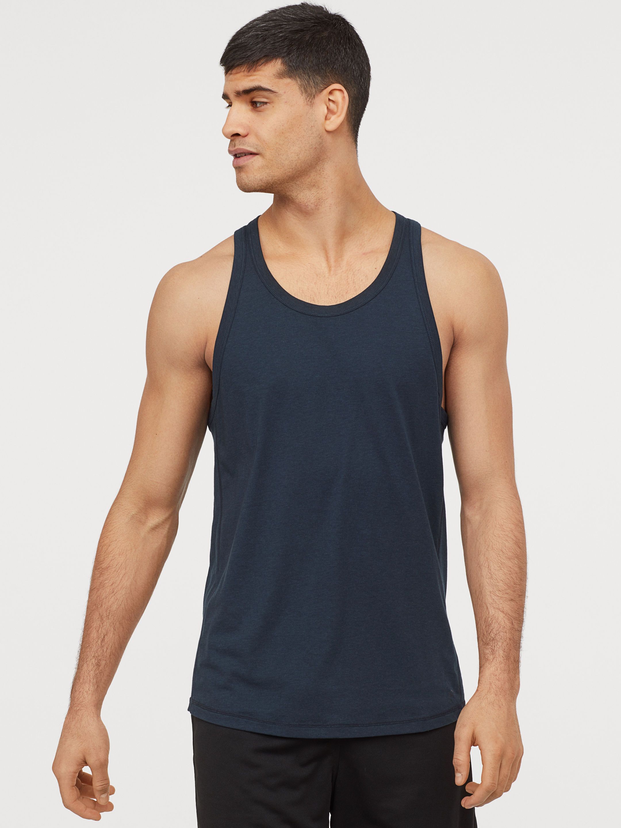 

Майка H&M 3629977-AAQJ XS Темно-синяя