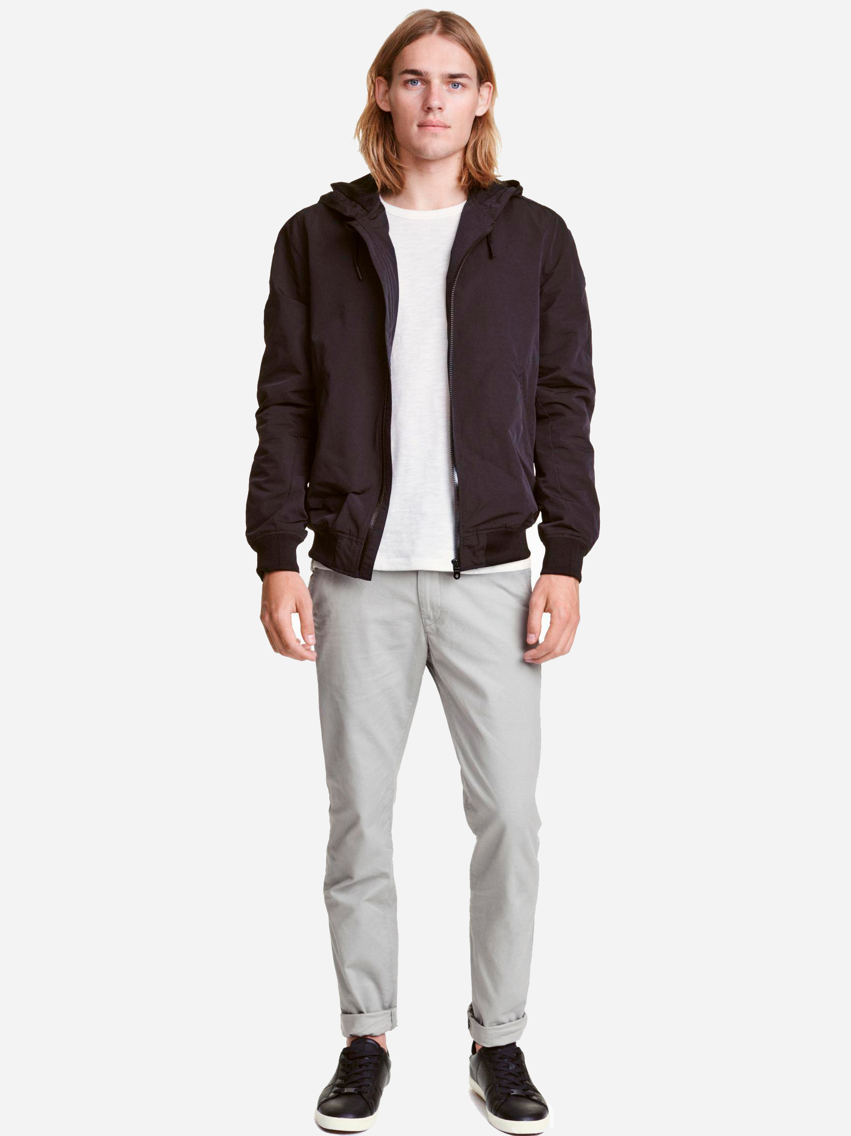 

Брюки H&M 3496374-ABFE 30 Серые с зеленым