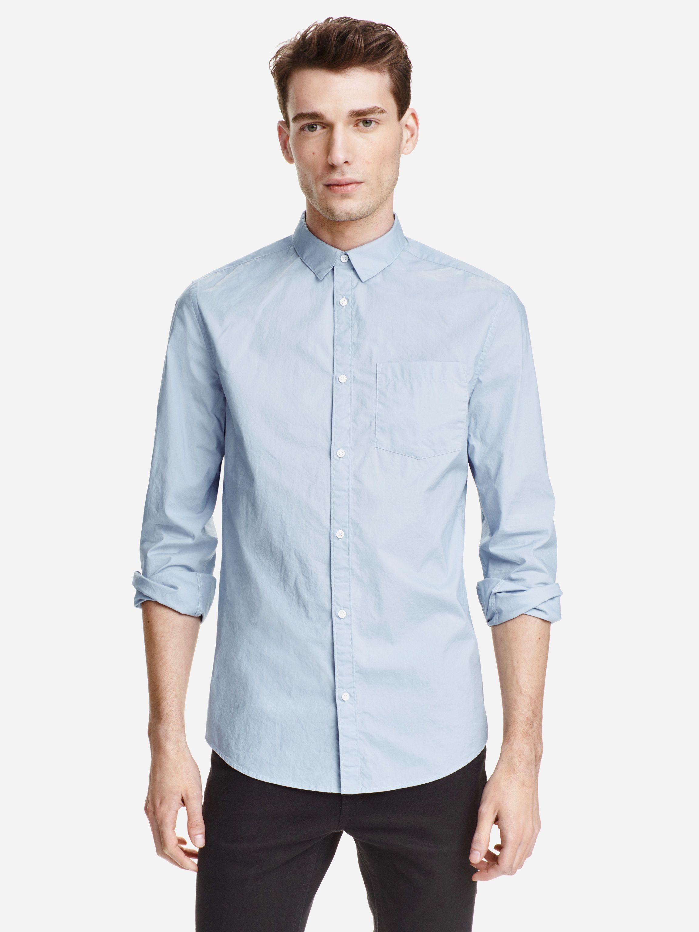 

Рубашка H&M 3402663-ACWX XL Светло-синяя