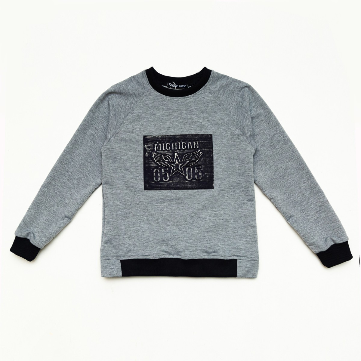 

Свитшот SmileTime Michigan рост 110 см серый (SX15-06-1)