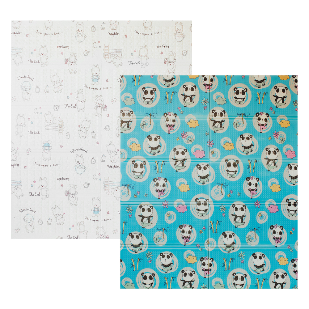 

Детский двусторонний развивающий термоковрик POPPET Приключения мишек и Танец панд 200х180x1 см (PP003-200)