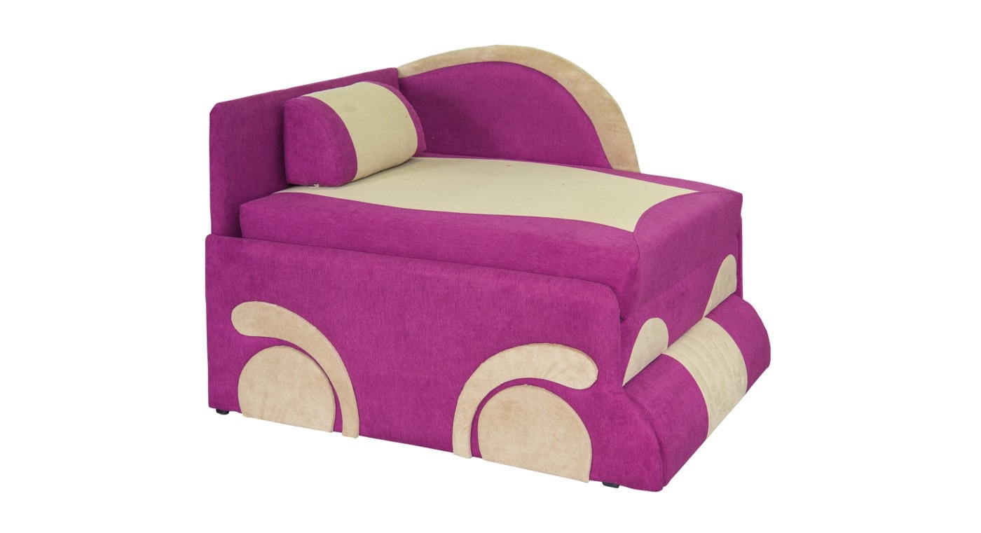 

Диван выкатной раскладной в детскую комнату из ДСП Дерево Ткань Космик вишневый/бежевый Машинка Юниор Мебель Сервис
