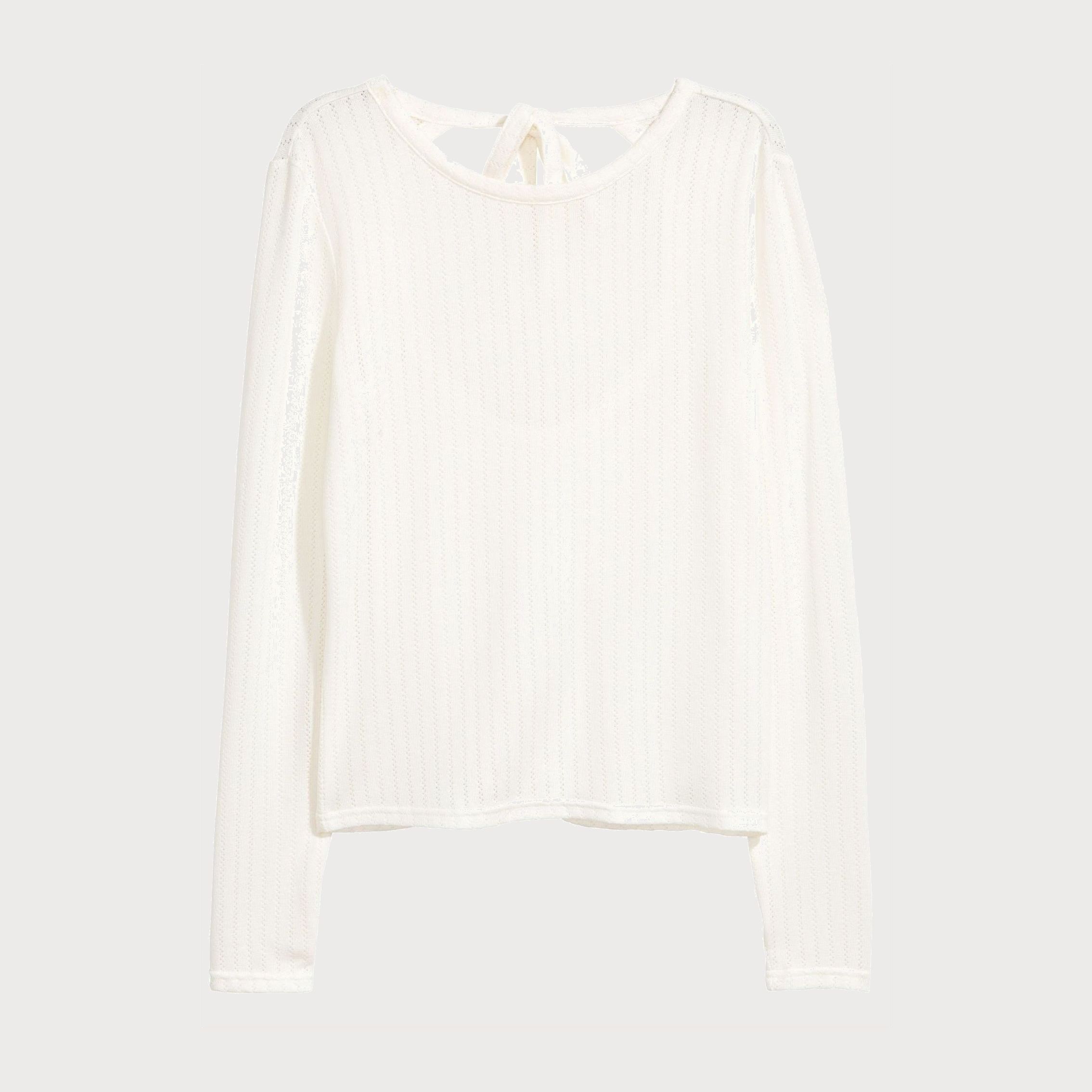 

Лонгслив H&M 448563001a92 L Белый