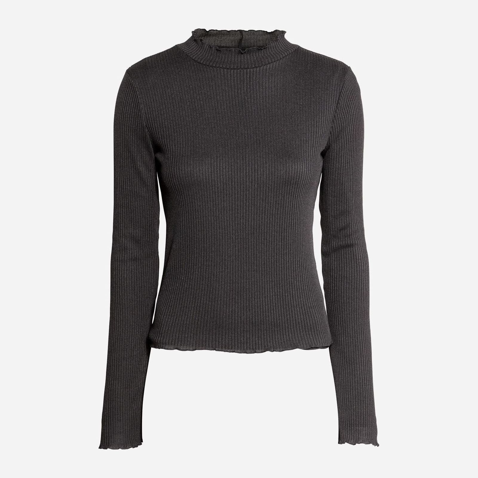 

Лонгслив H&M 453762a92 XS Черный