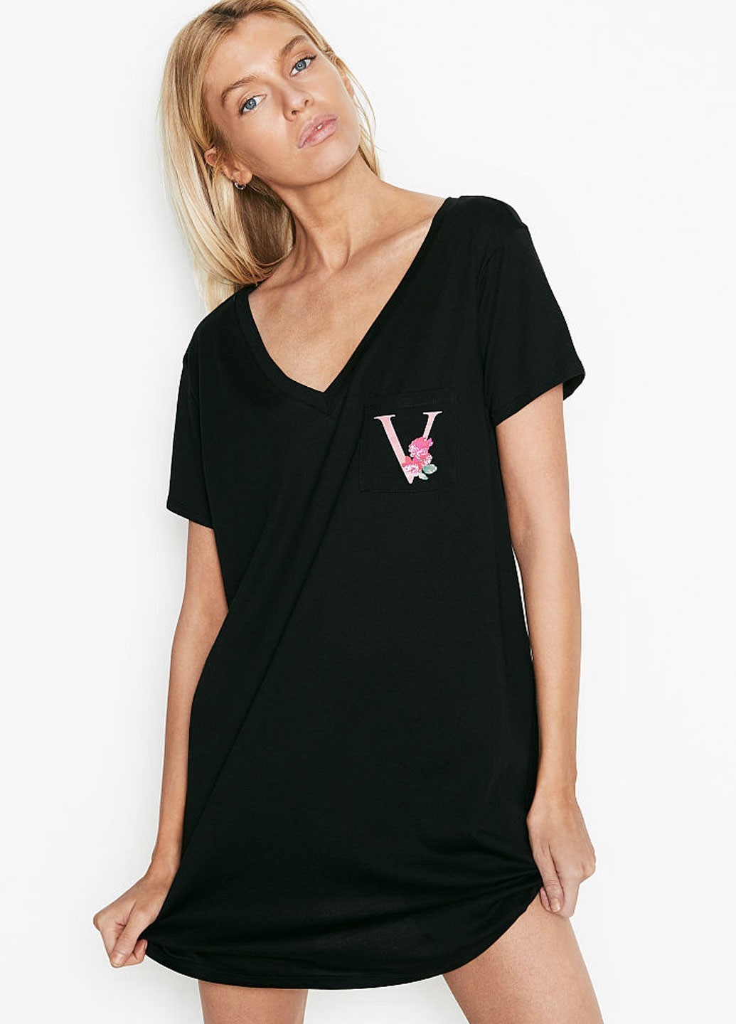 

Ночная рубашка Victoria's Secret M черный
