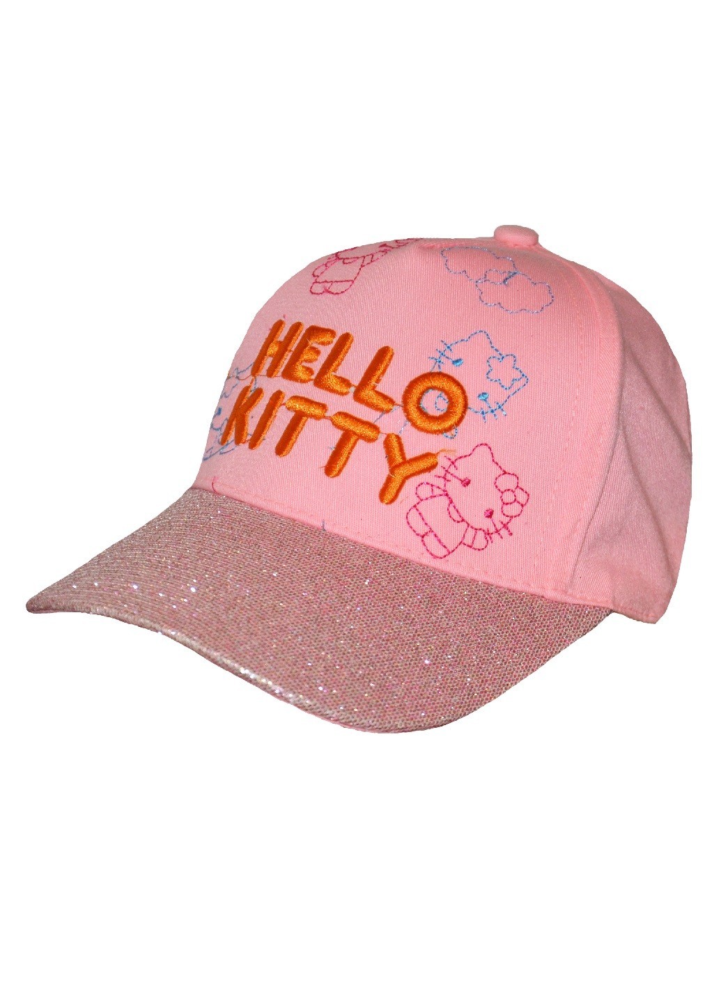 

Кепка детская на девочку с текстом hello kitty 54 см розовый (YK-171-08)