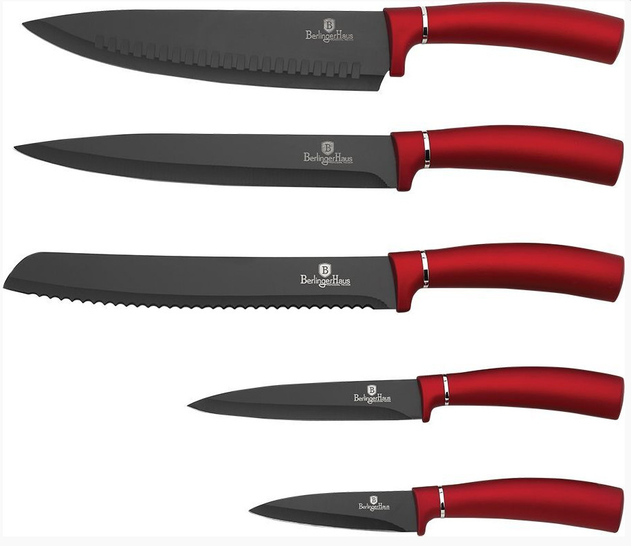 

Набор ножей 6 предметов Metallic Line Burgundy Edition Berlinger Haus BH-2519