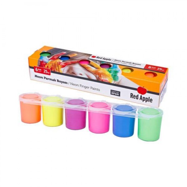 

Краски пальчиковые "Неон", 6 цветов RP6N