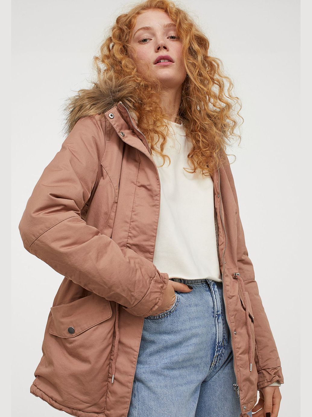 

Парка H&M 721266a99 36 Розовая