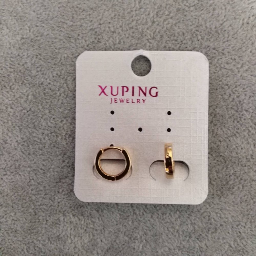 

Серьги Xuping 3х12мм позолота 18к, ida32642