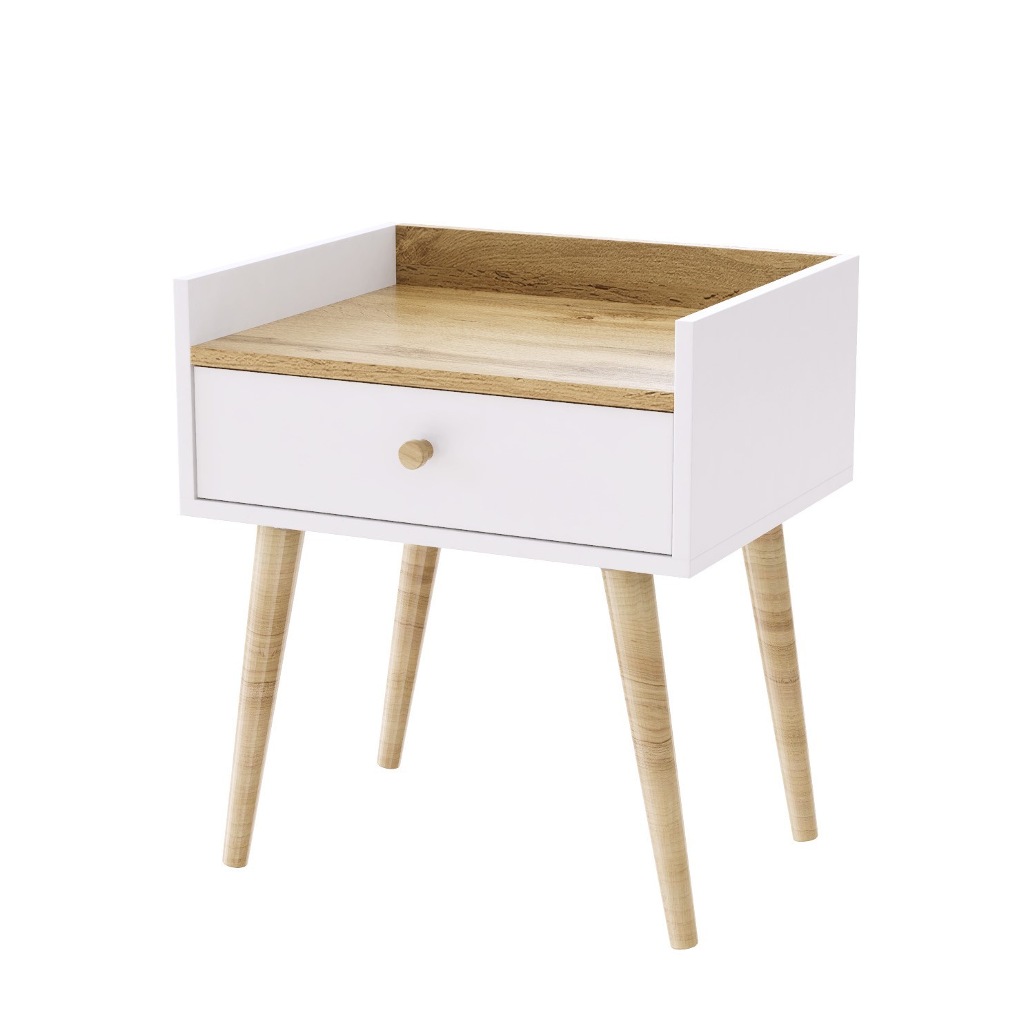 

Прикроватная тумба "1" HomeDeco белая 500х550х400