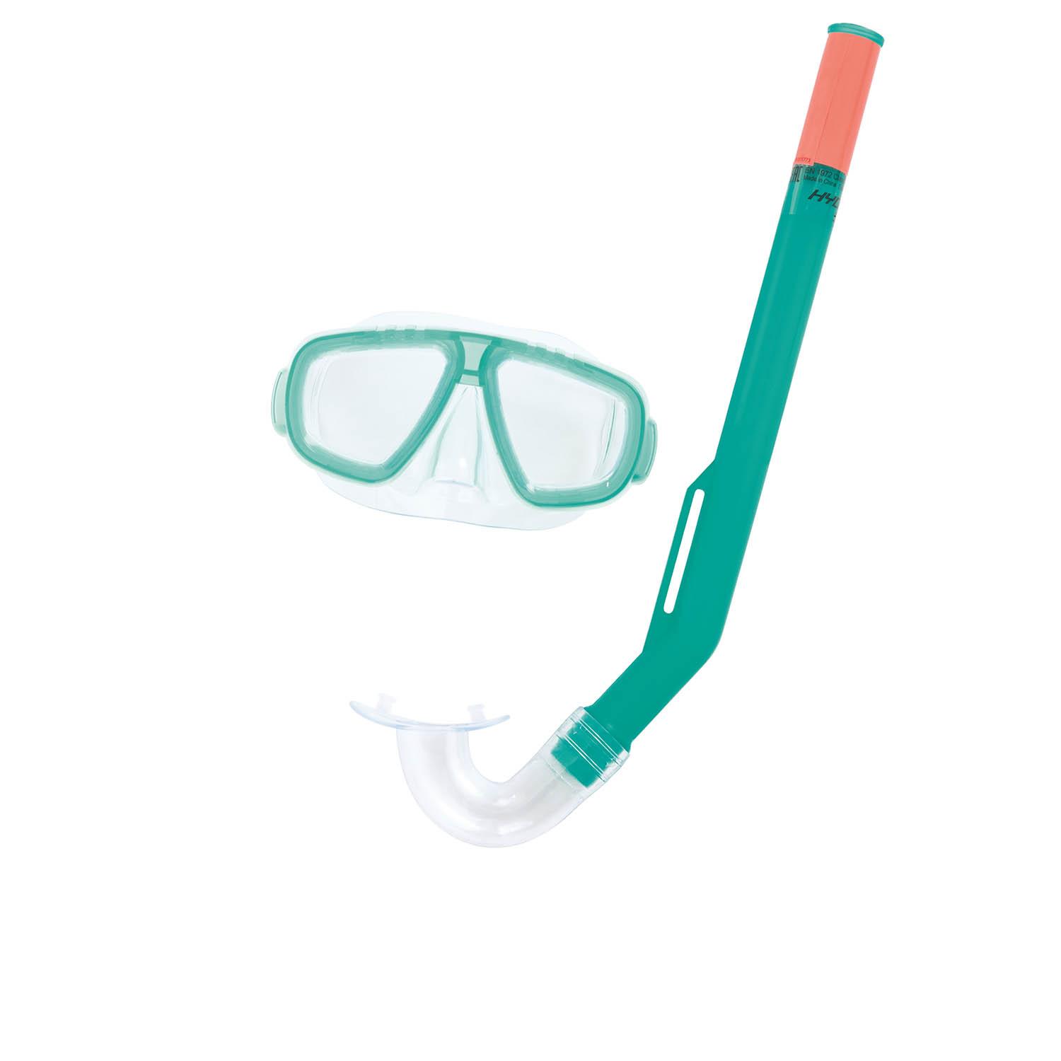 

Набор 2 в 1 для ныряния Bestway 24018 (маска: размер S, (3+), обхват головы ≈ 48-50 см, трубка), зеленый