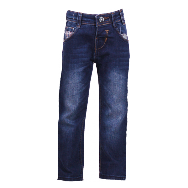 

Джинсы со вставками на карманах 2 года (87 см) Z 60170-jeans темно синий цвет