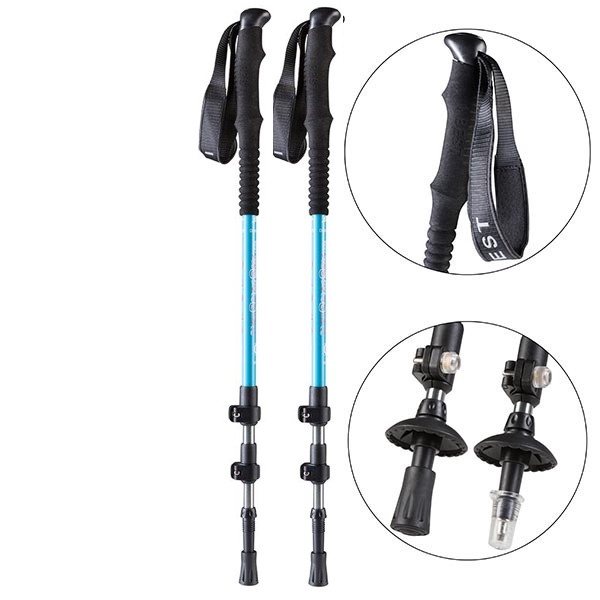 

Палки для скандинавской ходьбы (Трекинговые палки) Himalayas Anti-shock Дюралюминий Blue CN-TY0317