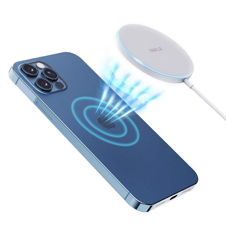 

Беспроводное зарядное устройство iWalk Magnetic Fast Wireless Charger 15W White