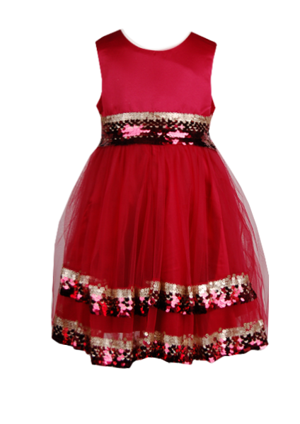 

Эффектное платье с крупными пайетками 4 года (104 см) 3229-red красный цвет