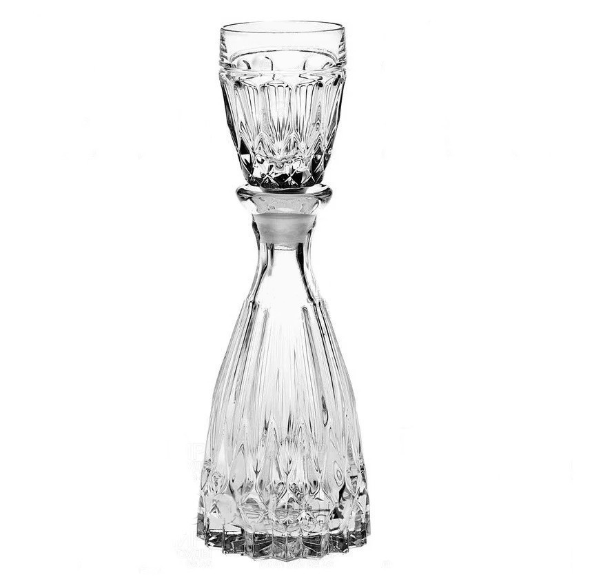 

Штоф с с крышкой-рюмкой 140 мл Crystal Bohemia 43500/36500/014