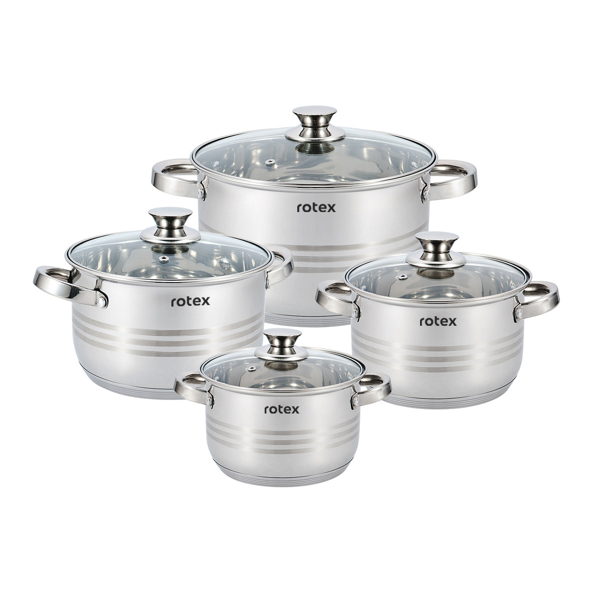 

Набор кастрюль 8 предметов Lamezia Rotex RC305-8L Lamezia