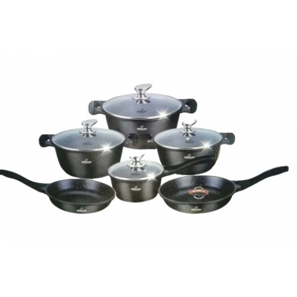 

Набор посуды 11 предметов черный Bohmann BH-60-11-black