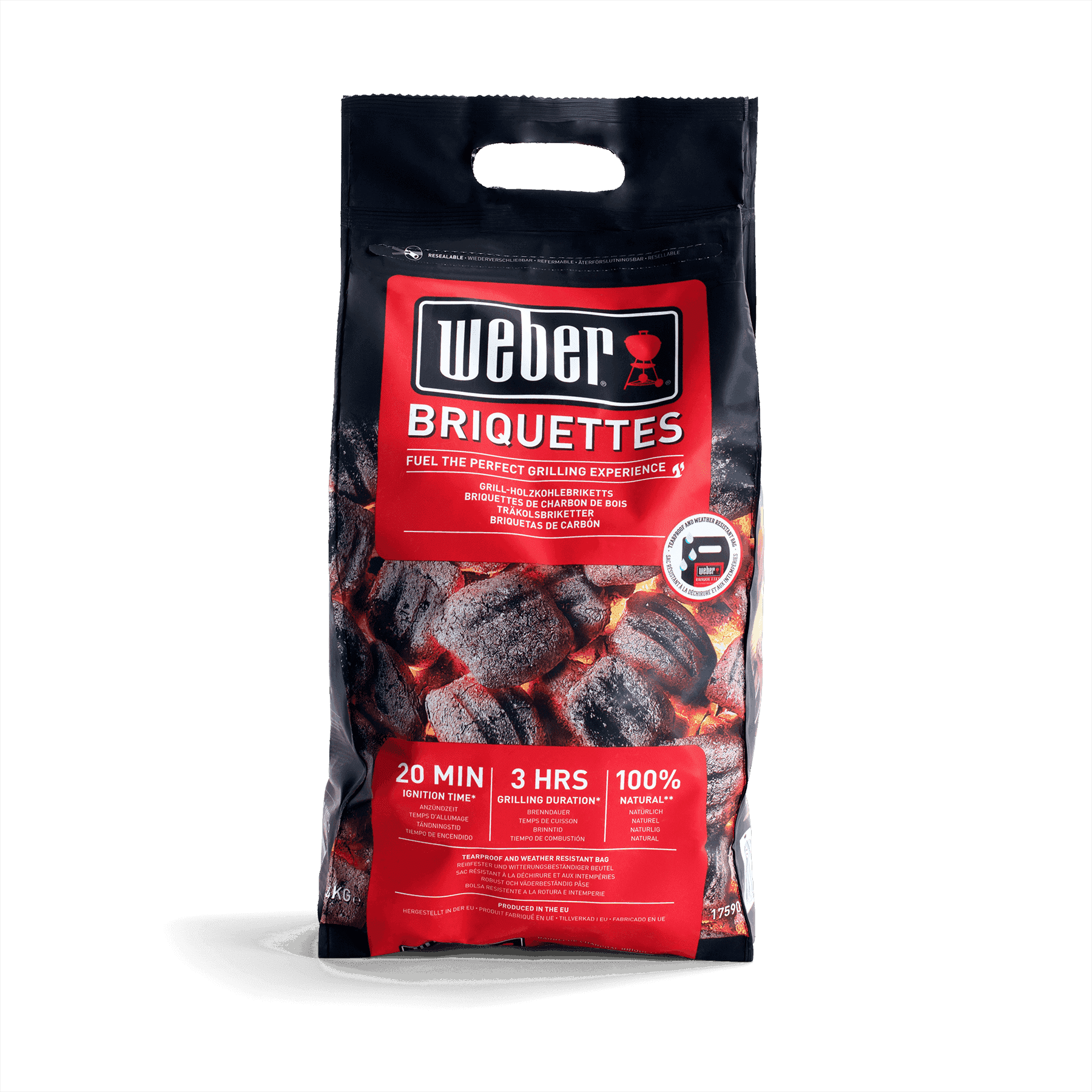 

Вугільні брикети Weber, 4 кг (17590)