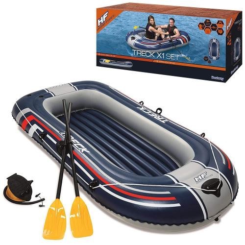 

Надувная лодка Bestway Hydro-Force Raft 61083 весла, насос, ремкомплект