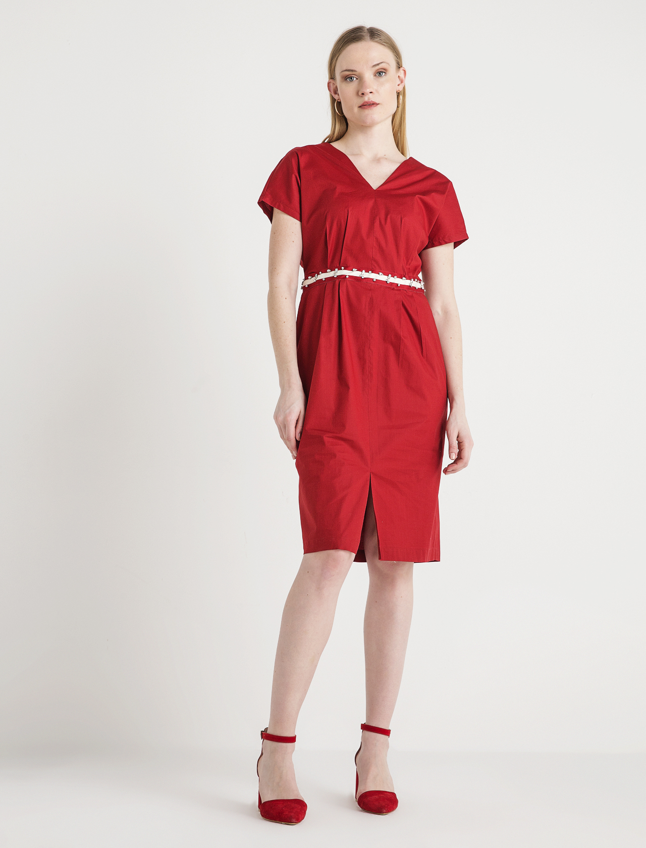 

Платье BGN темно-красный  SS18D236, Платье BGN темно-красный 36 SS18D236
