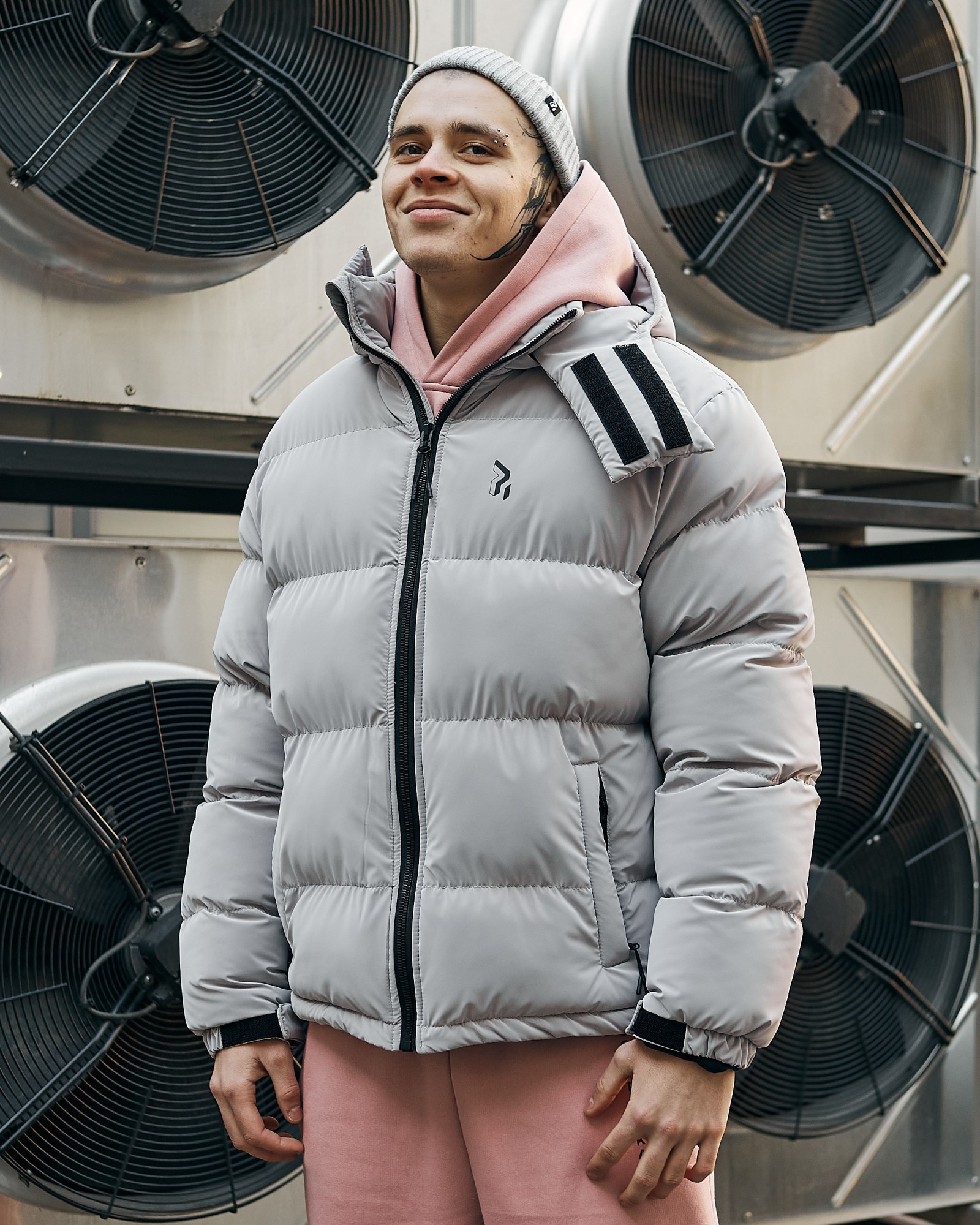 

Зимняя мужская куртка Пушка Огонь Homie Silk серый M
