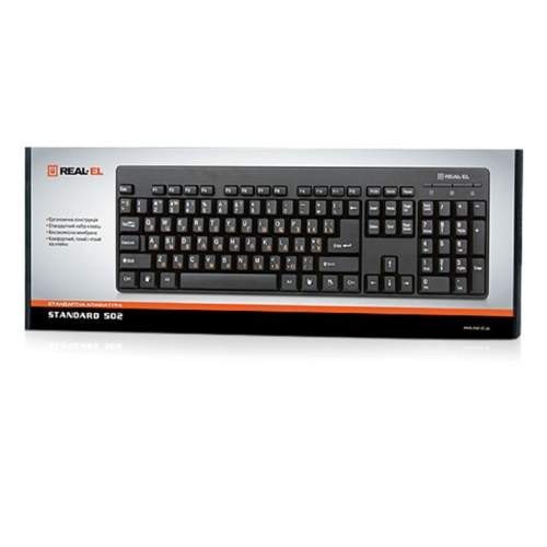 

КлавиатураReal-El Standart 502 USB Black