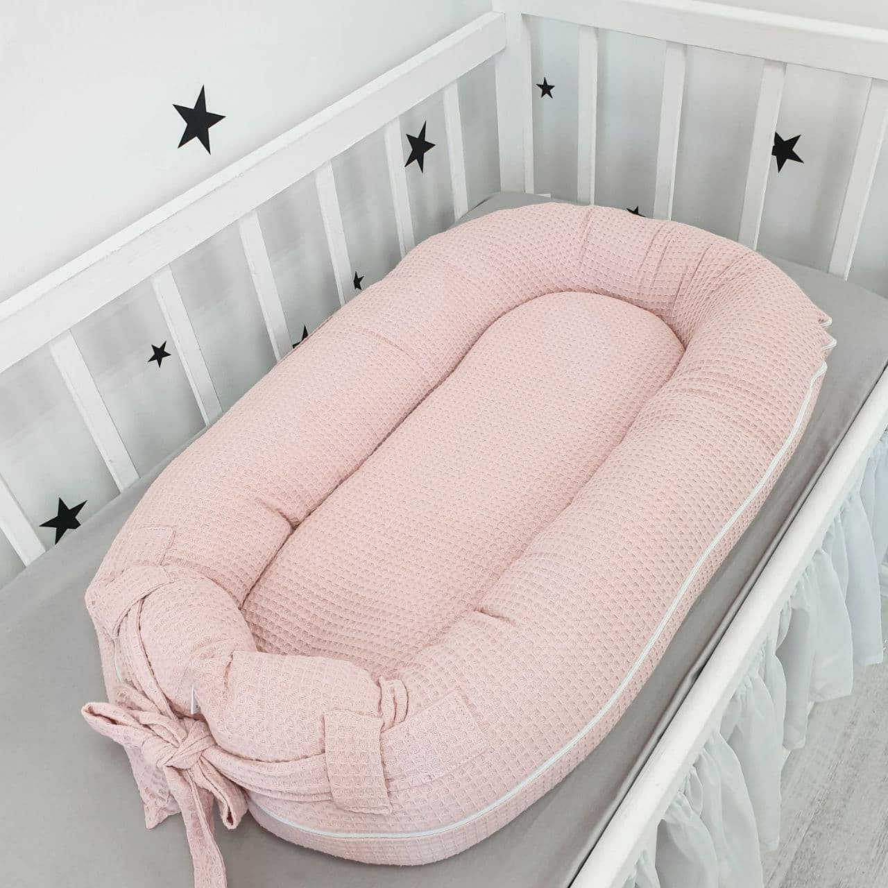 

Кокон Soft OMK для новорожденного с кокосовым матрасом "Pink pike"
