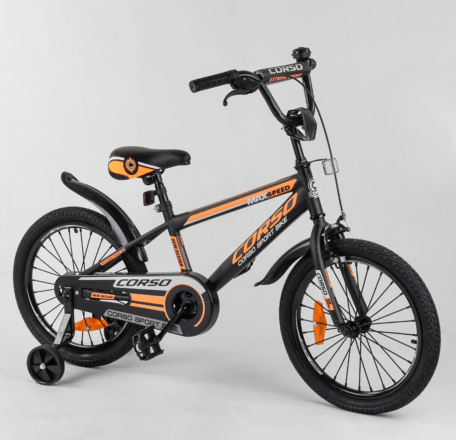 

Велосипед Corso 18" New Design ST-18207 Black / Orange (ST-18207)