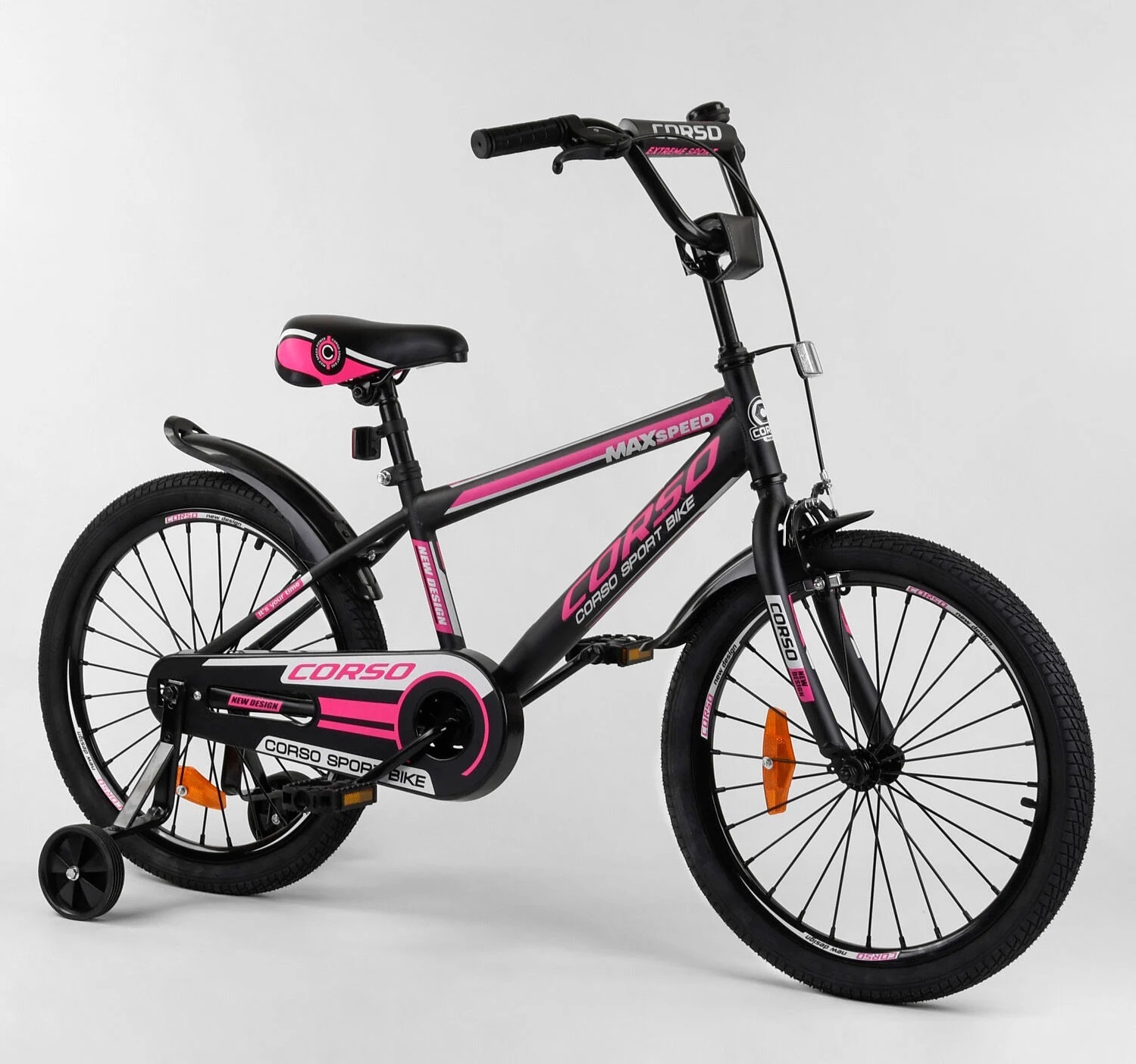 

Велосипед Corso 20" New Design ST-20566 Black / Pink (ST-20566)