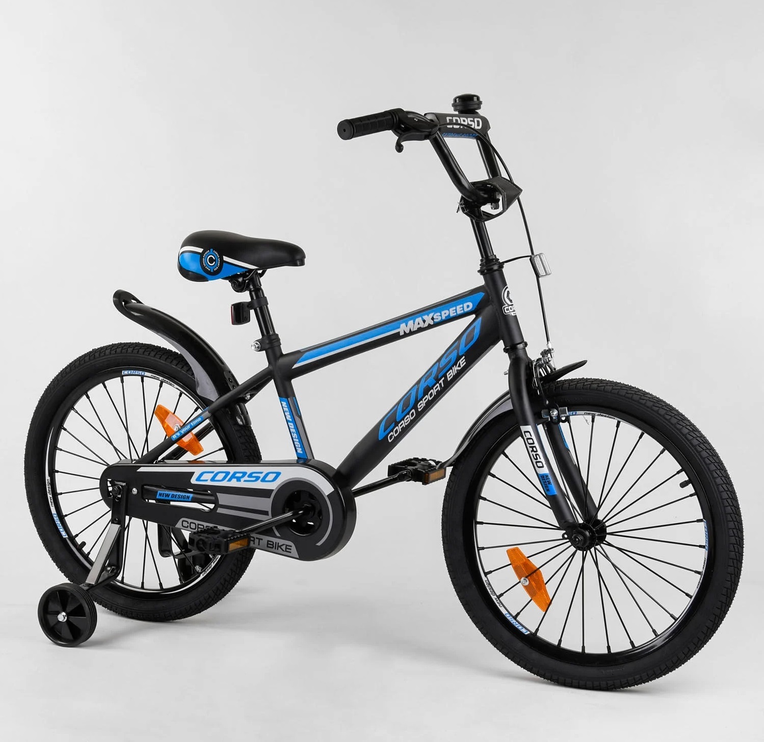 

Велосипед Corso 20" Max Speed New Design ST-20254 Black / Blue (ST-20254)